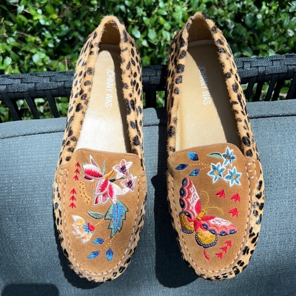 SALE🎉▶️ Johnny Was ◀️ Taline Leopard Moccasin